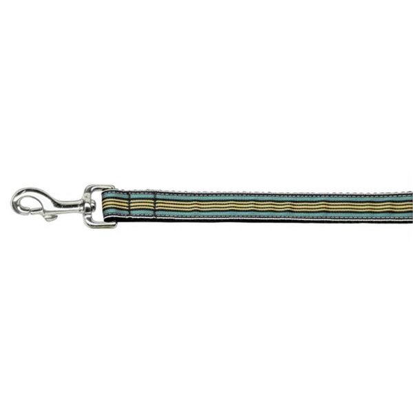 Unconditional Love Preppy Stripes Nylon Ribbon Collars Light Blue Khaki 1 wide 6ft Lsh UN749570